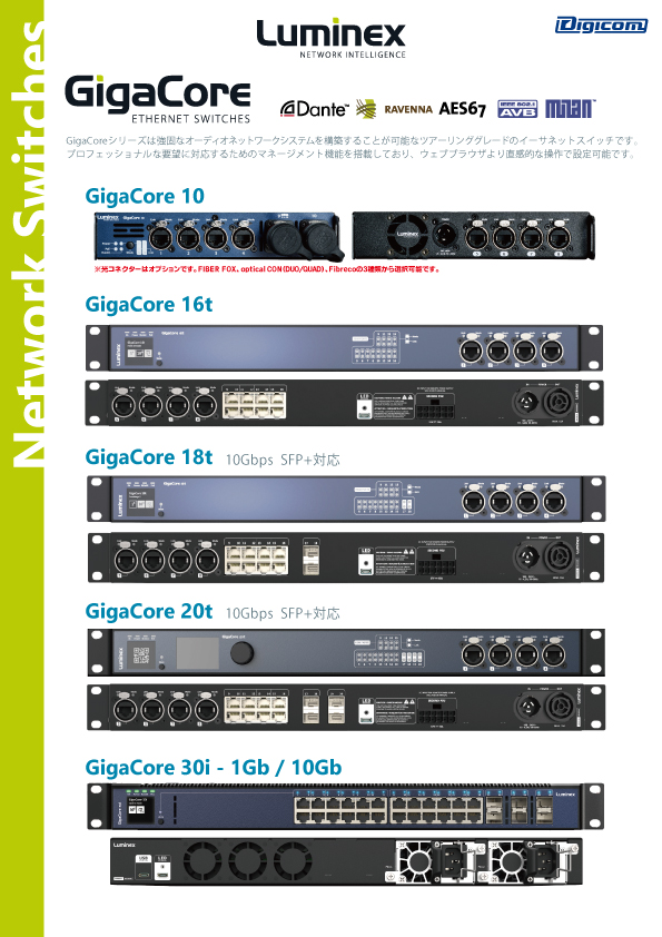 Luminex GigaCore　カタログ
